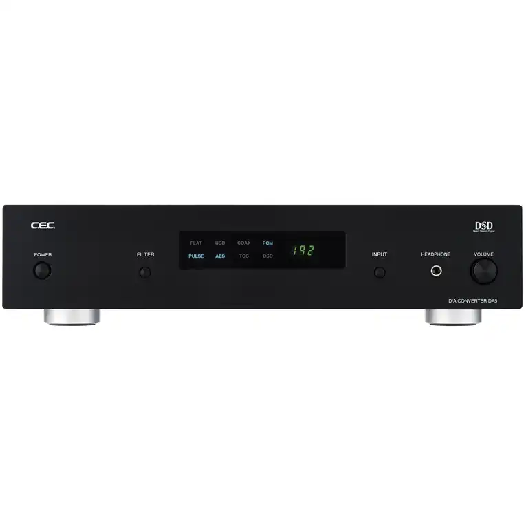 Convertitore digitale-analogico CEC DA5 con display e controlli frontali