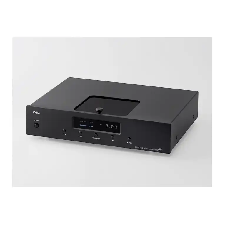 Lettore CD CEC TL 2N con pannello frontale nero e display