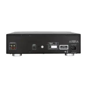 Retro del lettore CD T.A.C. C-35 con porte di connessione e dettagli tecnici