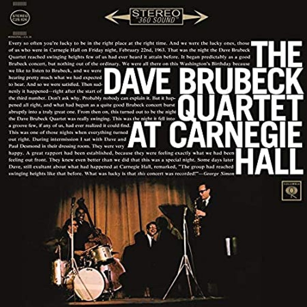 the dave brubeck quartet – at carnegie hall