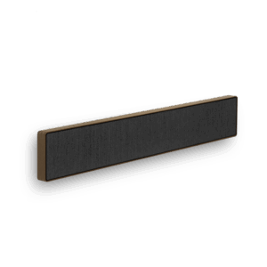 Soundbar moderna con cornice in legno