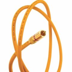Cavo audio arancione con connettore dorato