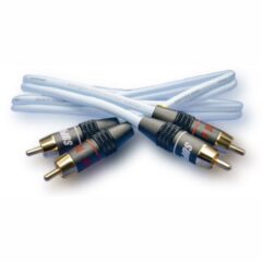Cavo RCA audio bianco con connettori dorati