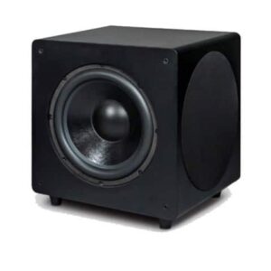 Subwoofer attivo Velodyne DEEP WAVES DW-10 con cassa nera e cono centrale visibile