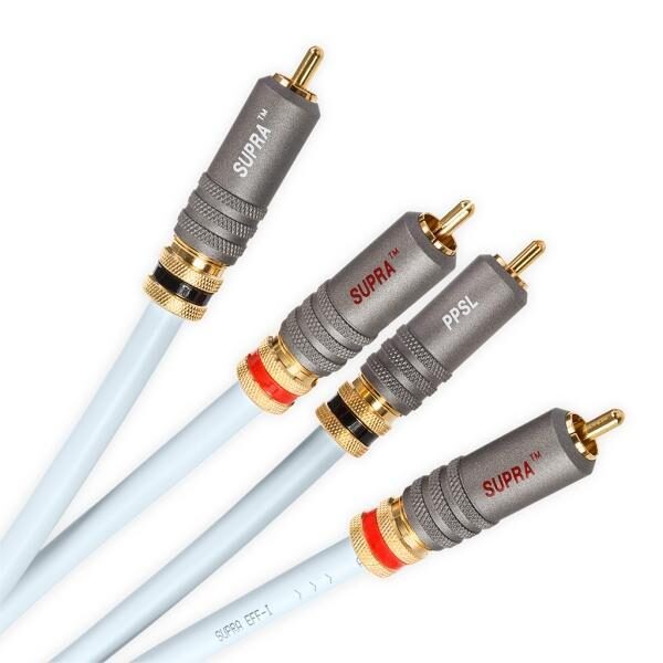 Cavi RCA audio Supra dorati