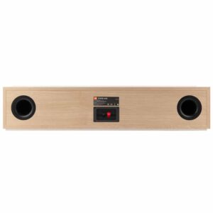 Retro altoparlante in legno con porte e connettori