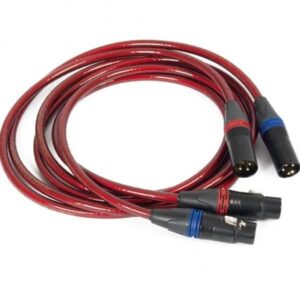 Cavo XLR audio rosso a tre poli