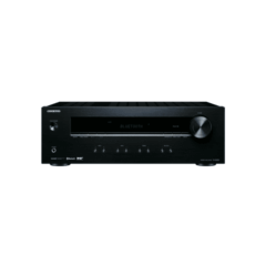 Ricevitore audio stereo nero con Bluetooth
