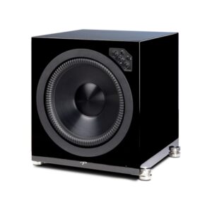 Subwoofer nero cubico moderno