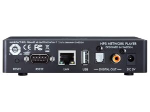 Retro del network player Primare NP5 Prisma MK2 con porte di connessione