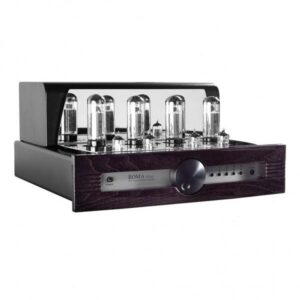 Amplificatore valvolare audio nero elegante