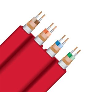 Cavo elettrico rosso con quattro uscite