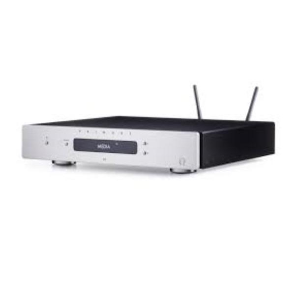 Lettore CD Primare CD15 Prisma con superficie nera e pannello frontale argentato