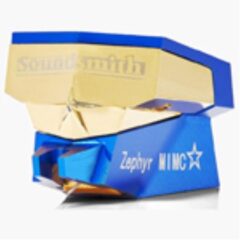 Testina audio blu e oro
