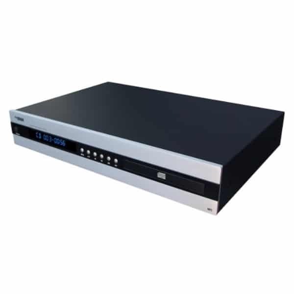Lettore DVD nero con display digitale