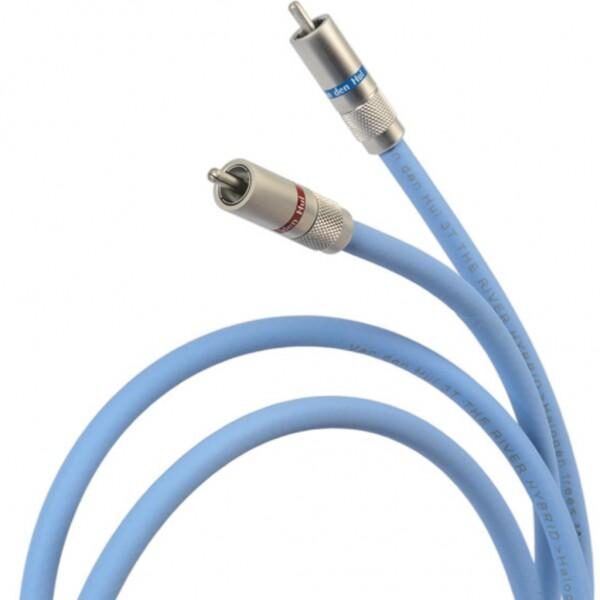 Cavo audio RCA blu connettore metallico