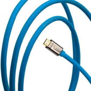 Cavo HDMI blu con connettore metallico