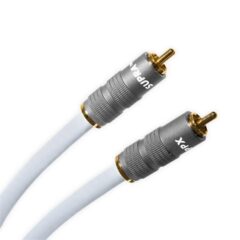 Cavo audio RCA bianco con connettori dorati