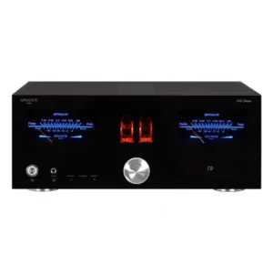 Retro dell'amplificatore integrato stereo Advance Paris A10 Classic con connettori e porte