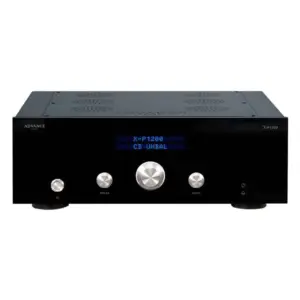 Amplificatore Advance Paris X-P1200 con display e manopole frontali in vista