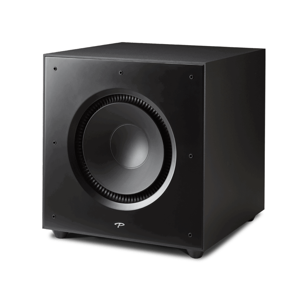 Subwoofer nero con design moderno