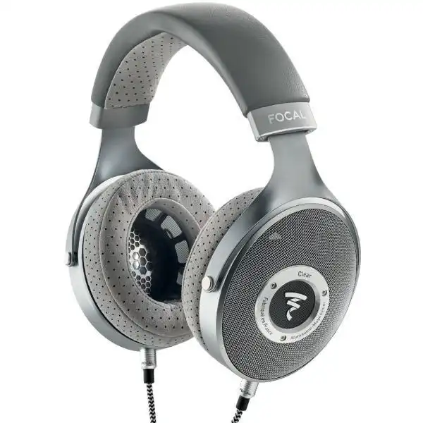 Cuffie Focal Clear MG con padiglioni grigi e dettagli metallici