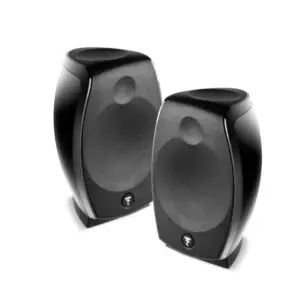 Diffusori Focal Sib Evo 2.0 con griglia nera e forma arrotondata