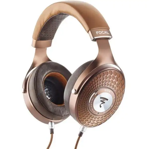 Cuffie Focal Stellia con padiglioni in pelle e finitura bronzo