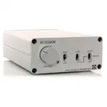 Preamplificatore phono Graham Slee Accession MM con manopole e connettori frontali