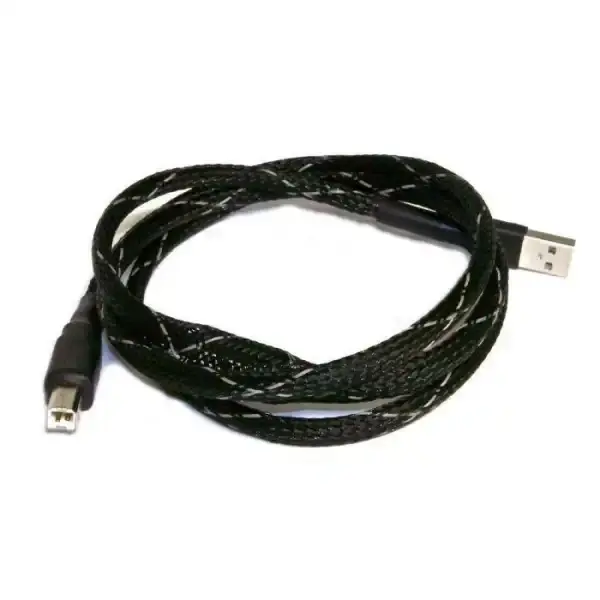 Cavo USB con estremità in connettore standard e intrecciato in nero