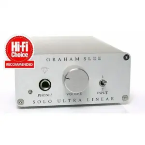 Amplificatore per cuffia Graham Slee Solo Ultralinear con manopola del volume e jack per cuffie