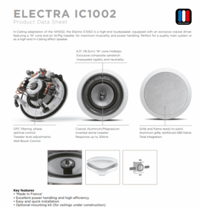 Altoparlante da incasso Elektra IC1002