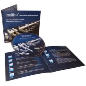 CD e libretto del prodotto Isotek CD Set-Up sistemi per la configurazione audio