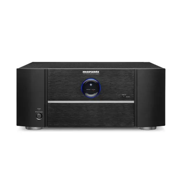 Amplificatore Marantz MM8077 visto frontalmente con controlli e design elegante