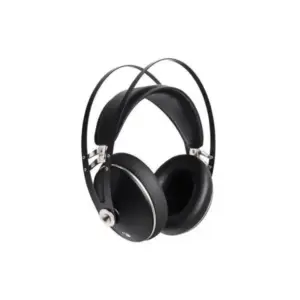 Cuffie Meze 99 Neo con design elegante e padiglioni in pelle nera