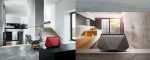 Cucine moderne con arredamento elegante e funzionale.