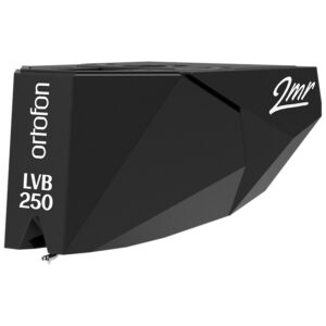 Testina Ortofon 2MR Black LVB 250 con design angolare e logo bianco