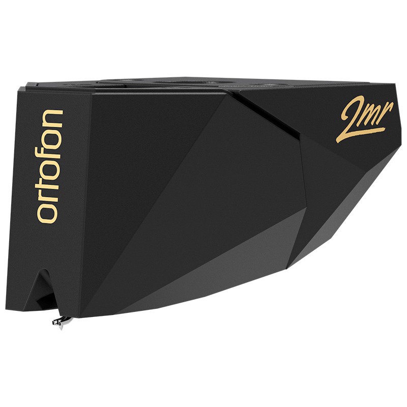 Testina Ortofon 2MR Black con design angolare e logo dorato