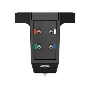 Testina Ortofon MC X40 vista dall'alto con connettori dorati e design angolare