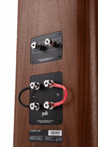 Pannello connessioni casse acustiche legno