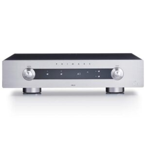 Preamplificatore Primare PRE35 con manopole e display frontale in metallo