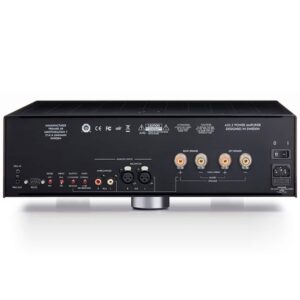 Retro dell'amplificatore Primare A35.2 con connettori e interruttori