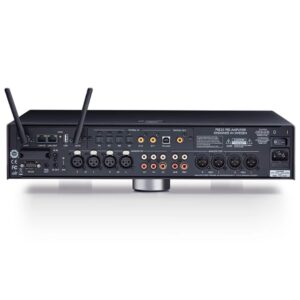 Retro dell'amplificatore Primare PRE35 Prisma con porte di connessione e antenne