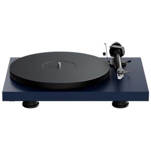 Giradischi Pro-Ject DEBUT EVO 2 con base blu opaco e piatto nero