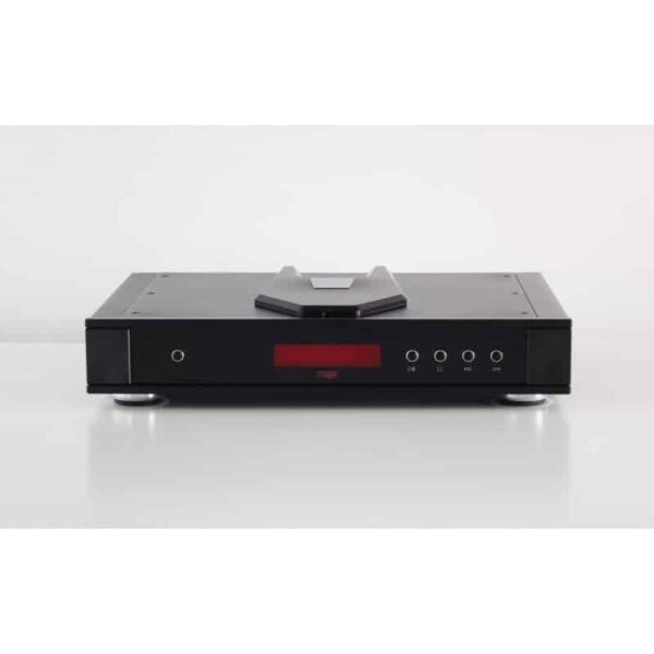 Lettore CD Rega Saturn R MK3 con pannello frontale nero e display rosso