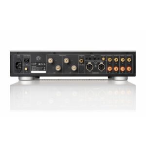 Pannello posteriore dell'amplificatore ROSE RA280 con connettori audio e porte di ingresso