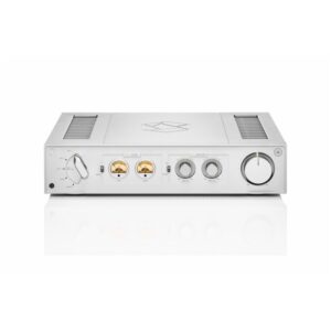 Amplificatore stereo ROSE RA280 con manopole e connettori sul pannello frontale