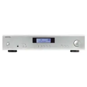 Amplificatore integrato Rotel A 11 Tribute con display e controlli frontali in metallo argentato