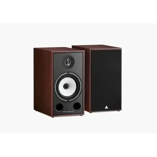 Altoparlanti Triangle BOREA BR03 in legno con griglia nera e woofer bianco