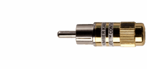 Connettore audio RCA dorato